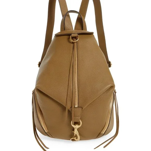 ❤️ NWT Rebecca Minkoff Julian Large Leather Backpack MILITARY Brown AUTHENTIC Amazon.com: Rebecca Minkoff womens Medium Julian Backpack  main image 3